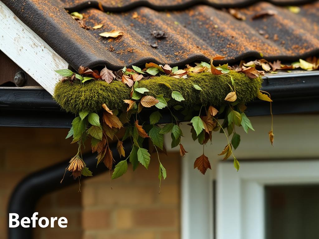 Gutter transformation – before